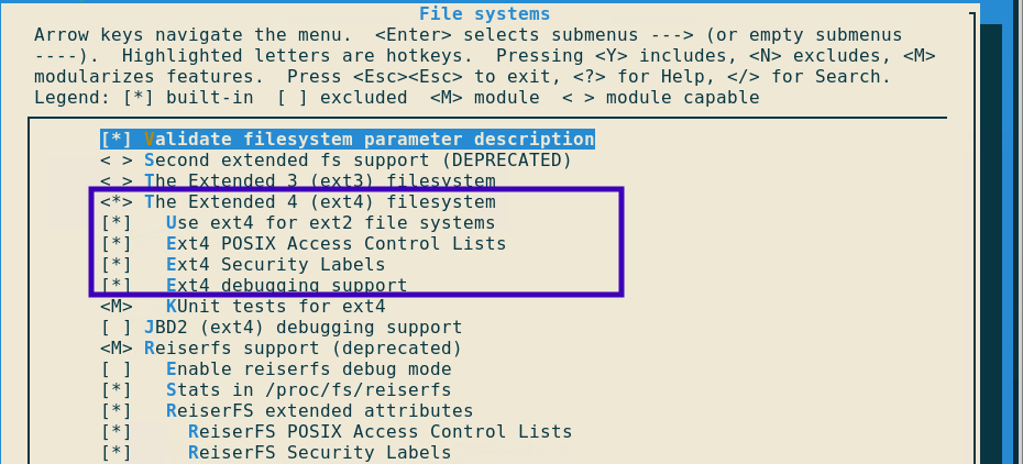 Filesystem Support