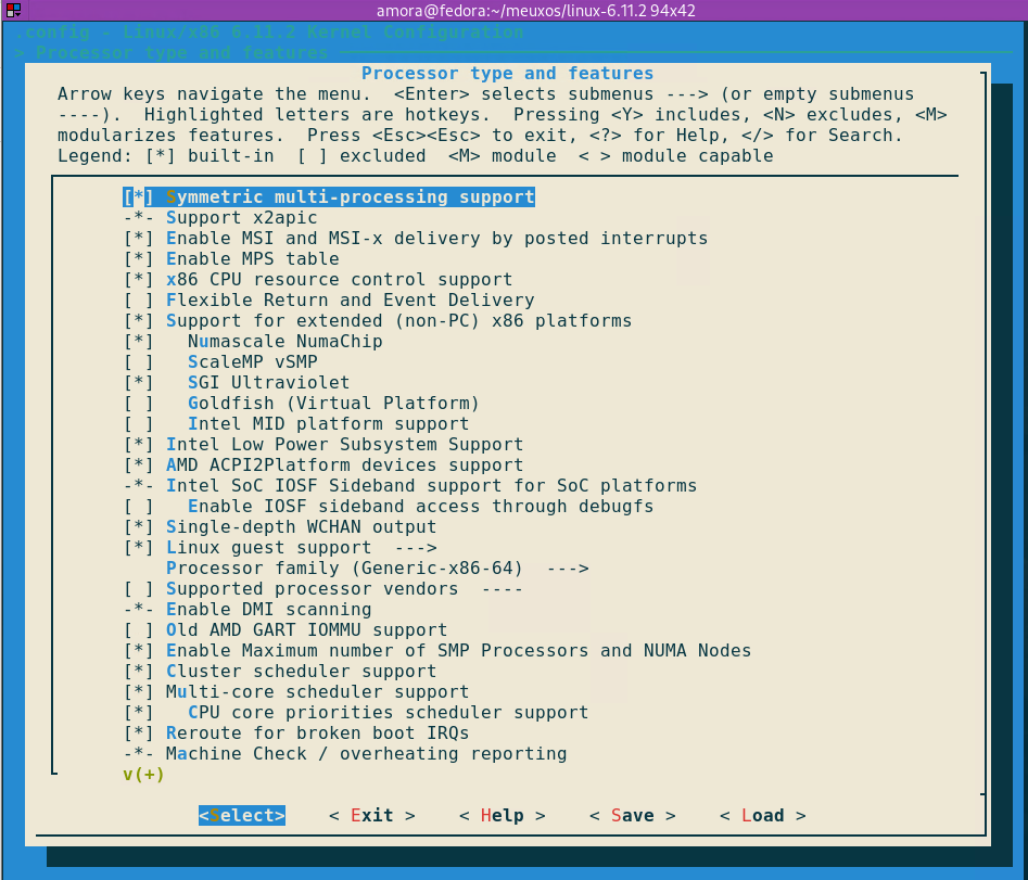 Processor Setup